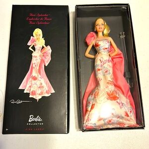 Rose Splendor Barbie Collector Avon Pink Label